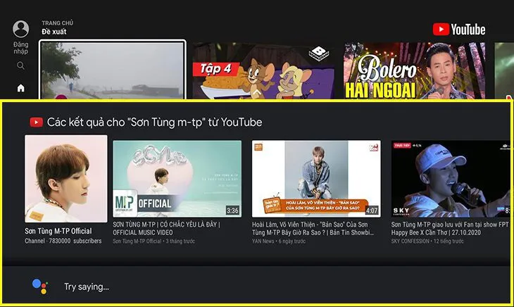 Điều khiển tivi TCL bằng giọng nói