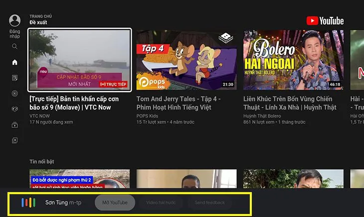 Điều khiển tivi TCL bằng giọng nói