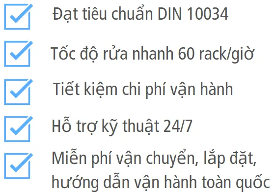 Chính sách thuê máy rửa bát Winterhalter U50 giá từ 90.000đ mỗi ngày