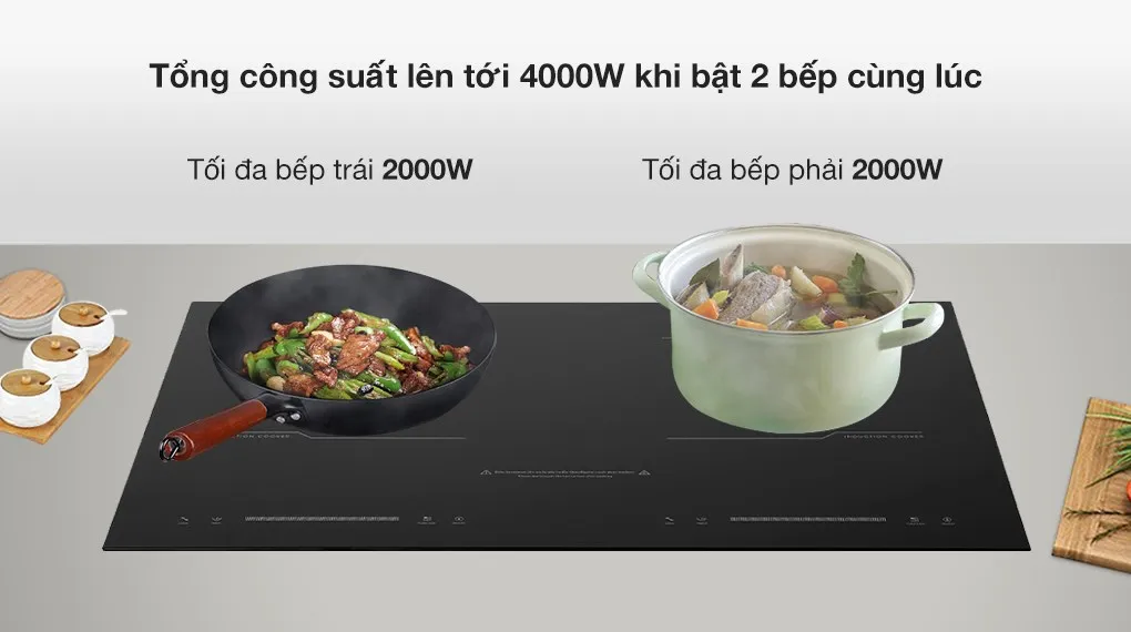 Bếp từ đôi lắp âm Junger MK-22 tích hợp chip IGBT Infineon của Đức