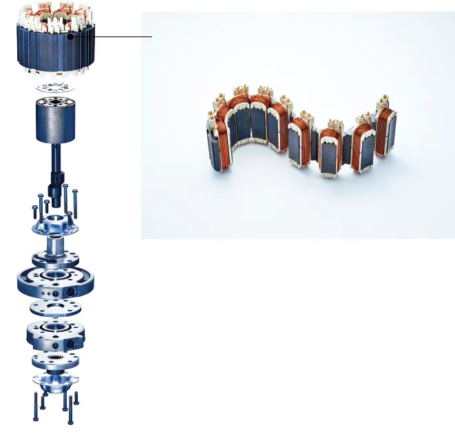 Cấu tạo máy nén Inverter DC với dây đồng quấn lõi sắt