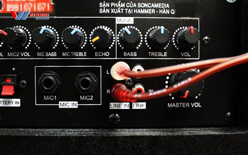 Chuyển đổi chế độ hoạt động trên loa kéo phù hợp với nguồn tín hiệu vào