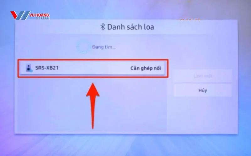 Xác nhận thành công quá trình kết nối loa kéo với tivi để hát karaoke