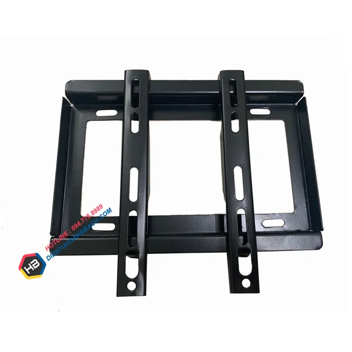Giá treo tivi 24 inch với thiết kế khung thép chắc chắn và sơn tĩnh điện bền bỉ