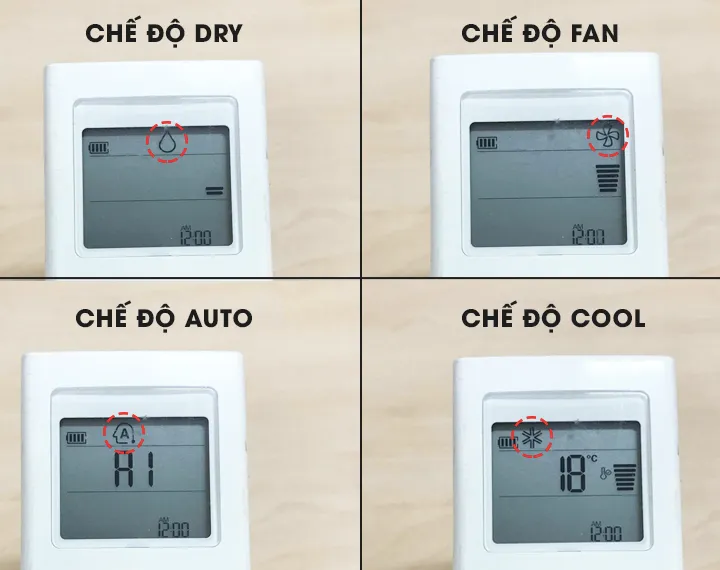 Chức năng làm khô dàn lạnh X-fan biểu thị bằng hình cánh quạt hỗ trợ ngăn ngừa nấm mốc