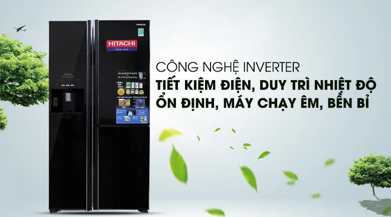 Công nghệ Inverter hiện đại giúp tủ lạnh Hitachi vận hành êm ái và tiết kiệm điện tối ưu
