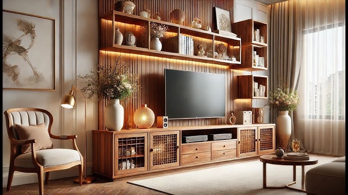 Kệ Tivi Gỗ Gõ Đỏ Nguyên Khối: Sang Trọng, Bền Bỉ và Đẳng Cấp Cho Không Gian Sống