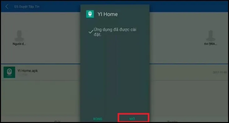 Bước 7: Sau khi cài đặt xong chọn Mở.