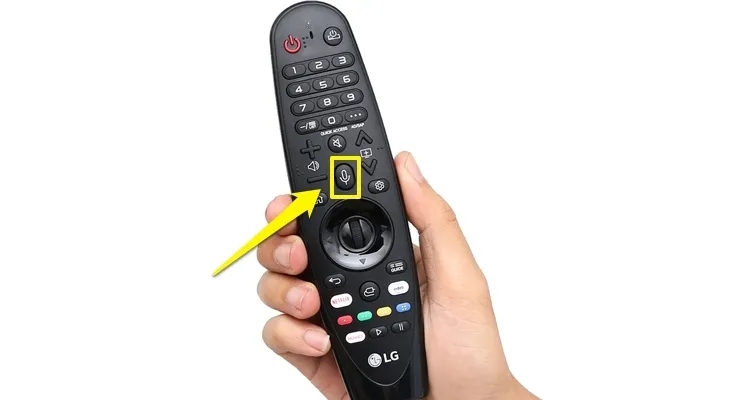 Sử dụng nút Voice trên Magic Remote