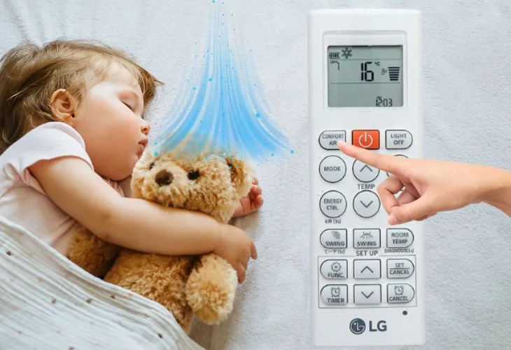 Chế độ COMFORT AIR trên máy lạnh 2 chiều LG Inverter B10END1