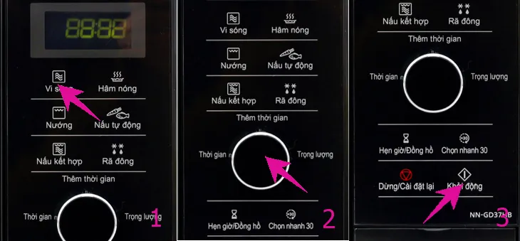 Các mức công suất vi sóng