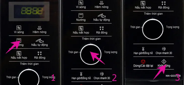 Chế độ nướng 2 mức công suất