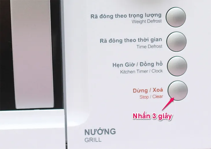 Chức năng khóa trẻ em trên lò vi sóng Sharp