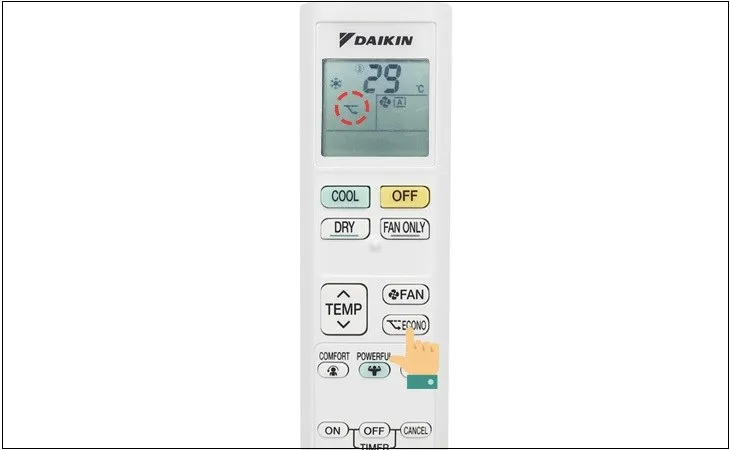 Chế độ ECONO giúp tiết kiệm điện 20% trên máy lạnh Daikin