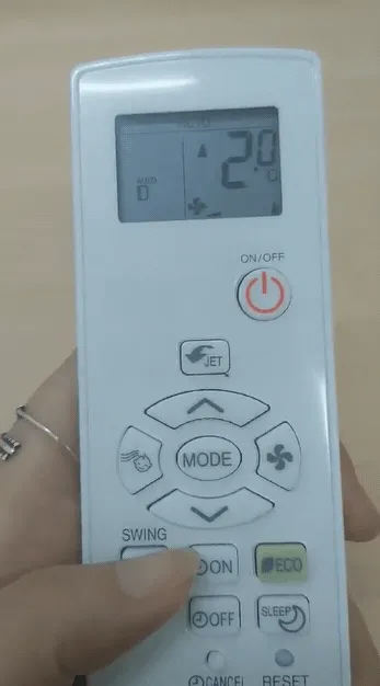 Hướng dẫn chỉnh cánh đảo gió Swing bằng remote