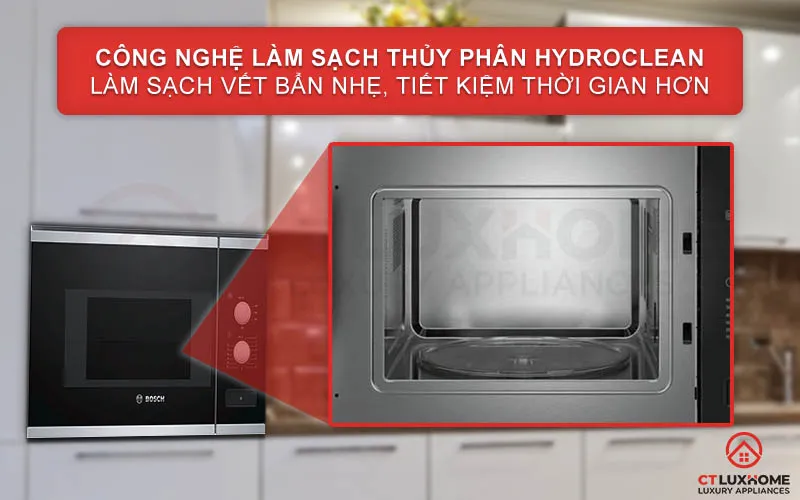 Hệ thống HydroClean làm sạch khoang lò bằng hơi nước
