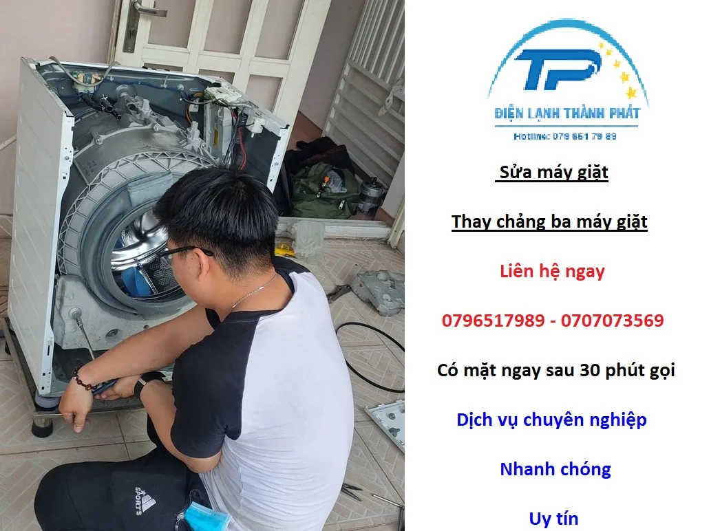thay chảng ba máy giặt tphcm