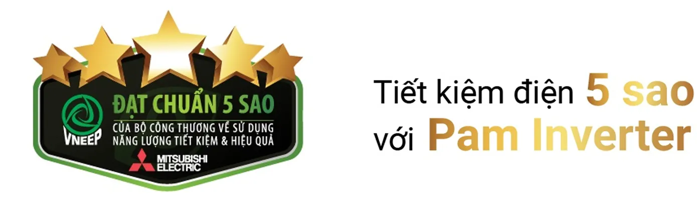 Công nghệ PAM Inverter trên máy lạnh Mitsubishi Electric với vi xử lý điều khiển hiệu suất 98%