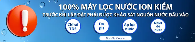 Tiêu chuẩn nguồn nước đầu vào cho máy điện giải Kangen K8