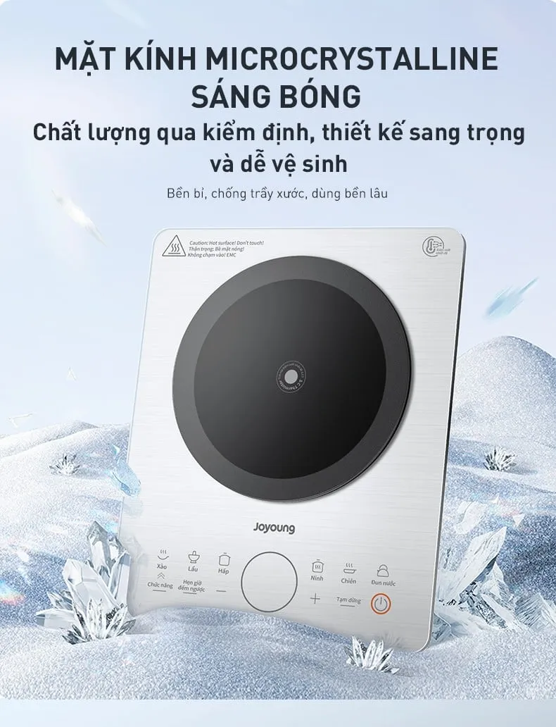 Cấu trúc 4 lớp của mặt bếp Microcrystalline