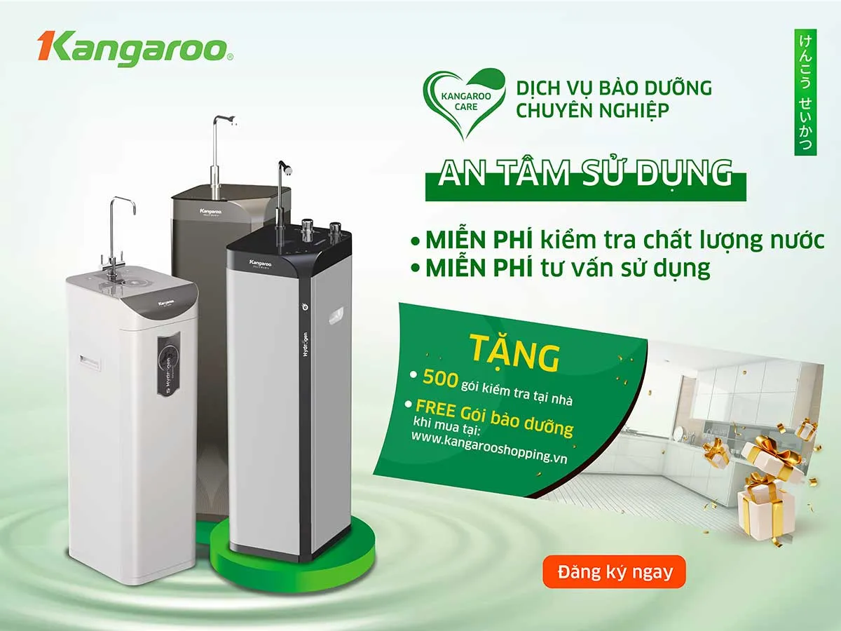 Kangaroo bảo dưỡng máy lọc nước chuyên nghiệp theo định kỳ