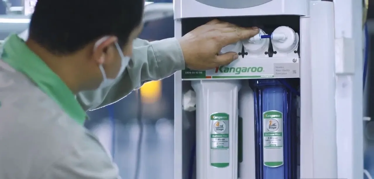 Kangaroo bảo dưỡng máy lọc nước chuyên nghiệp theo định kỳ
