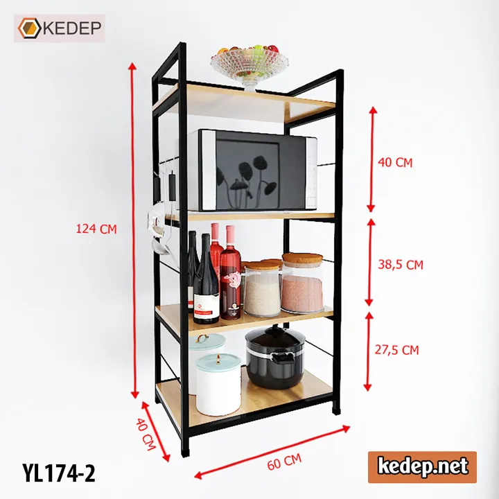 Kệ lò vi sóng YL174-2 phiên bản mới