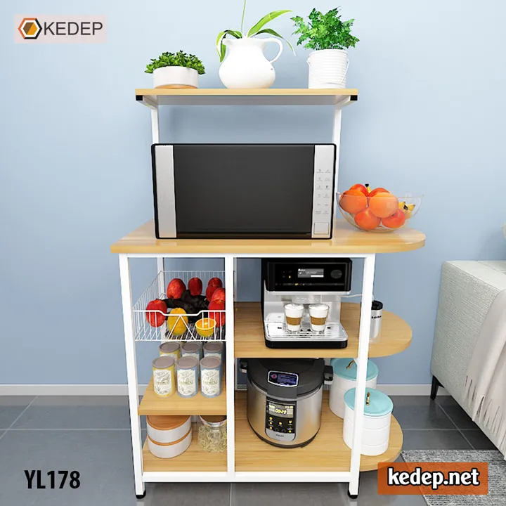Kệ bếp YL178 phân chia khu vực bát đĩa và thiết bị