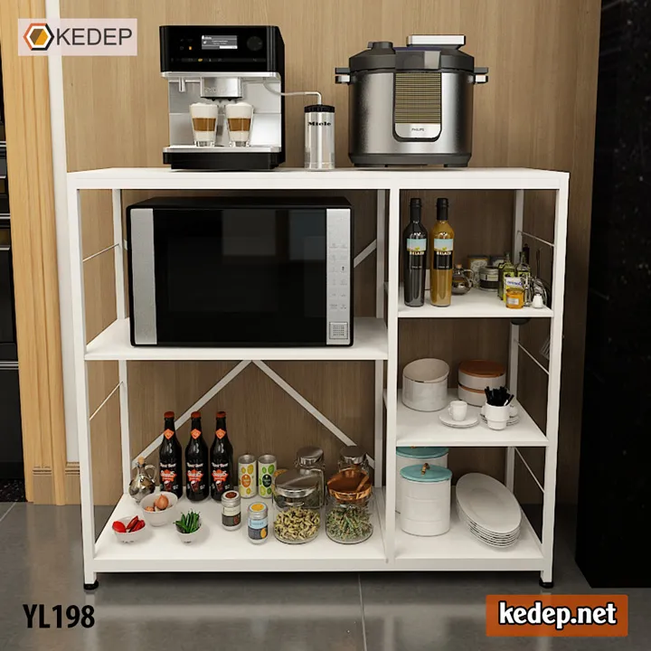 Kệ bếp đa năng YL198 với diện tích mặt phẳng rộng