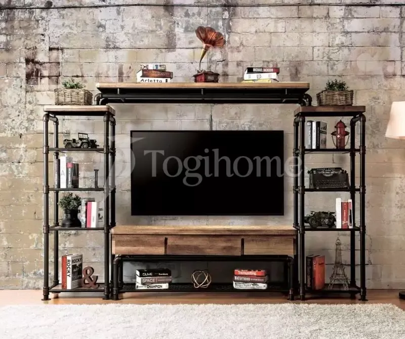 Kệ tivi khung sắt đa năng như tủ chứa đồ