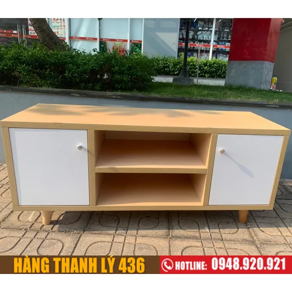 Kệ tivi 1m2 cũ màu vàng sồi