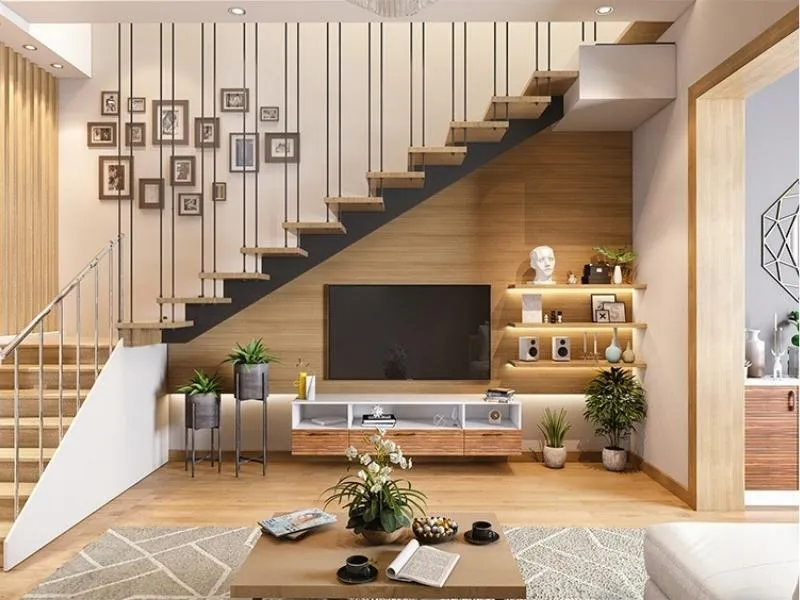 Chọn vật trang trí phong thủy phù hợp để kích hoạt năng lượng tích cực cho khu vực gầm cầu thang