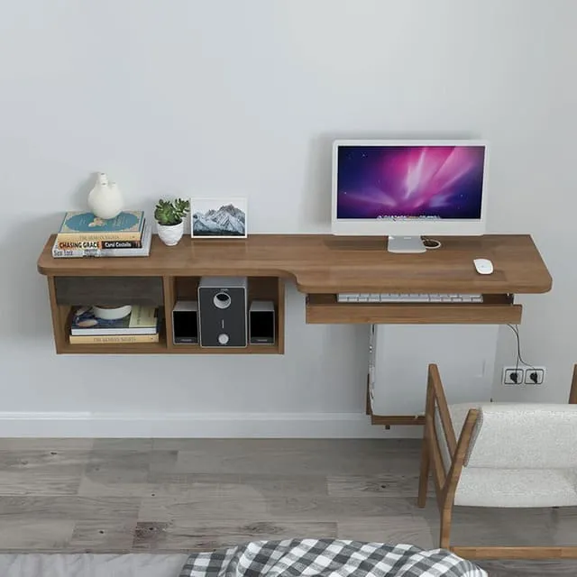 Mẫu kệ tivi kết hợp bàn làm việc mẫu 10