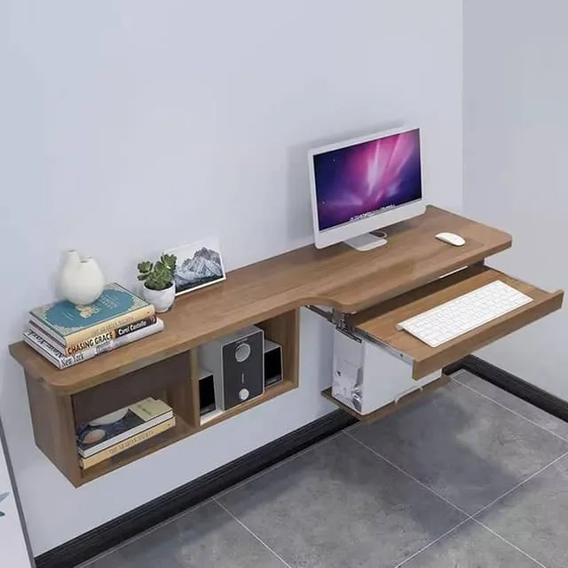 Mẫu kệ tivi kết hợp bàn làm việc mẫu 15