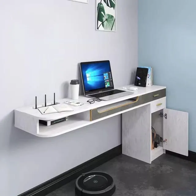 Mẫu kệ tivi kết hợp bàn làm việc mẫu 1