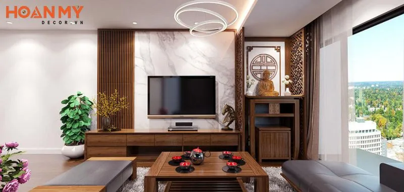 Kệ tivi kết hợp bàn thờ là gì?