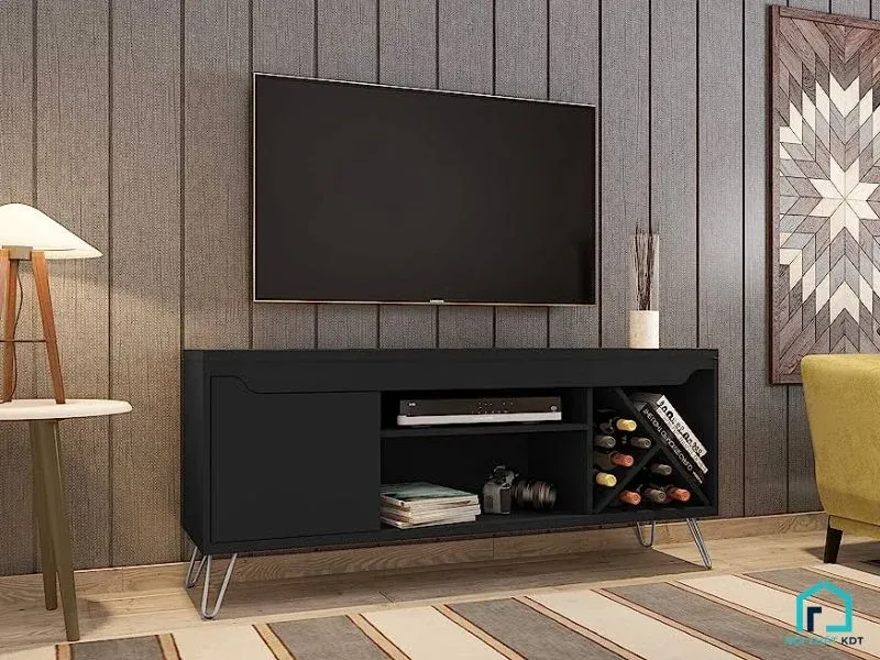 Thiết kế kệ tivi kết hợp tủ rượu phong cách hiện đại cho nhà phố và chung cư