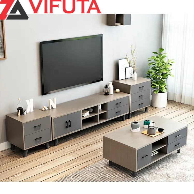 Kệ tivi phòng khách chung cư 556.16240 thiết kế đẹp mắt màu sắc trang nhã