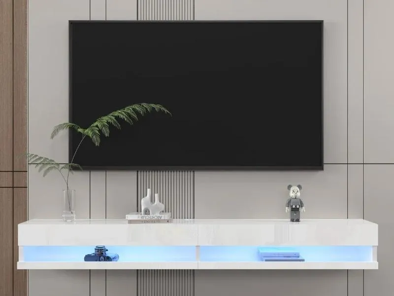 Kệ tivi bằng nhựa cao cấp Ecoplast có khả năng chống nước, chống mối mọt tốt (Nguồn: Sưu tầm)