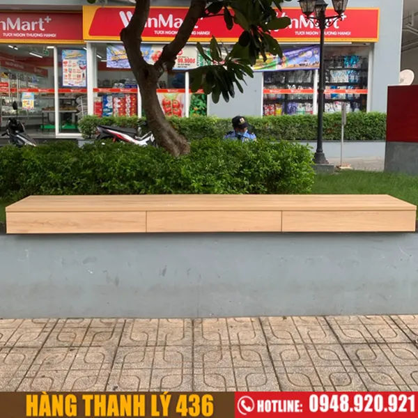 Kệ tivi treo tường kiểu tối giản dài 2m4