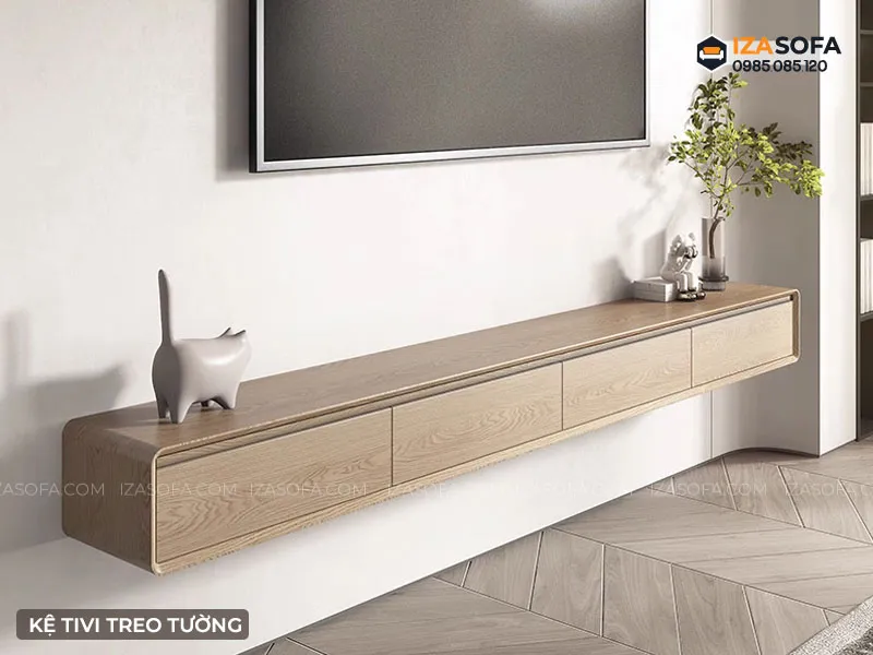 Kệ tivi giả gỗ hiện đại mang lại vẻ đẹp tự nhiên với chi phí hợp lý