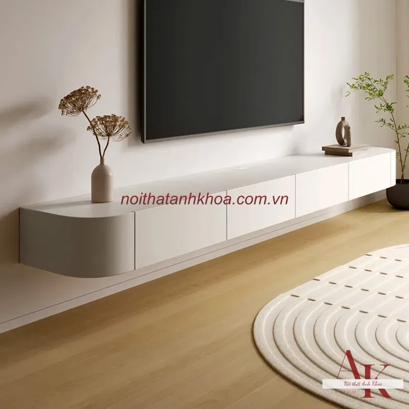 Kệ tivi treo tường gỗ công nghiệp MDF phủ melamine cao cấp