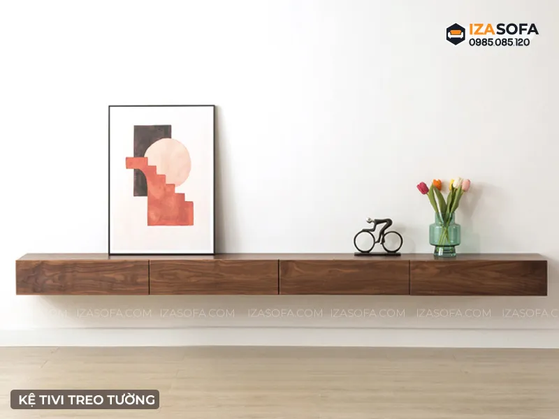 Kệ tivi thiết kế đơn giản nhưng mang lại hiệu quả thẩm mỹ cực cao