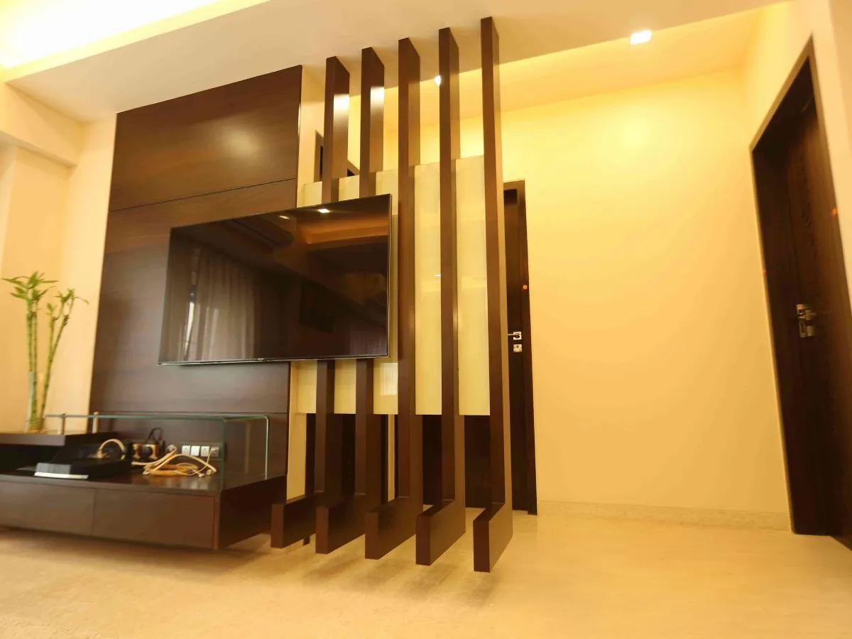 kệ tivi vách ngăn phòng khách