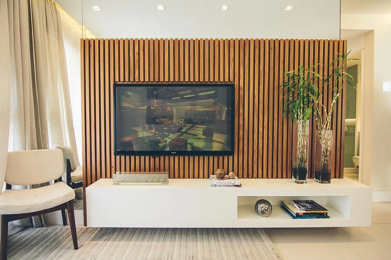 kệ tivi vách ngăn phòng khách