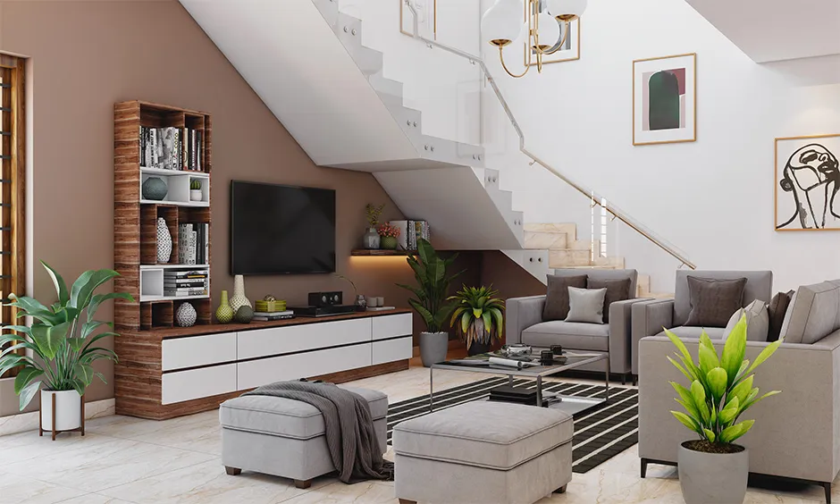 kệ tivi vách ngăn phòng khách