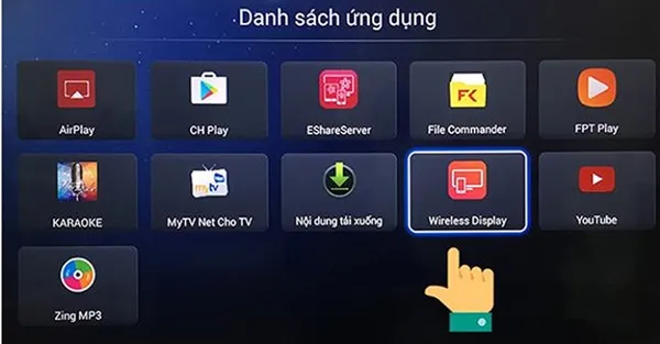 Kết nối bằng Wireless Display