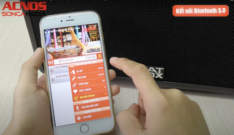 Loa Acnos kết bluetooth tiện lợi
