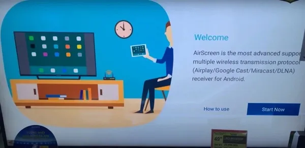 Khởi chạy ứng dụng AirScreen