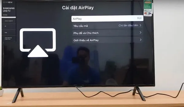 Bật AirPlay trên tivi Samsung
